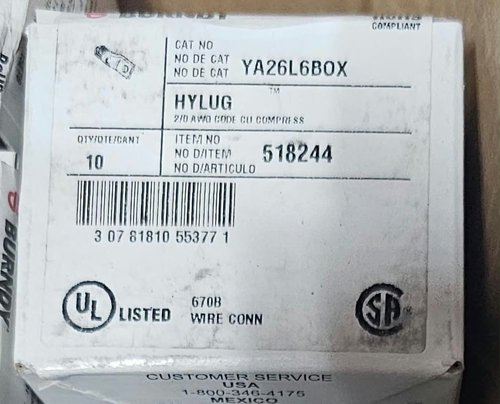 Burndy Cable Lug